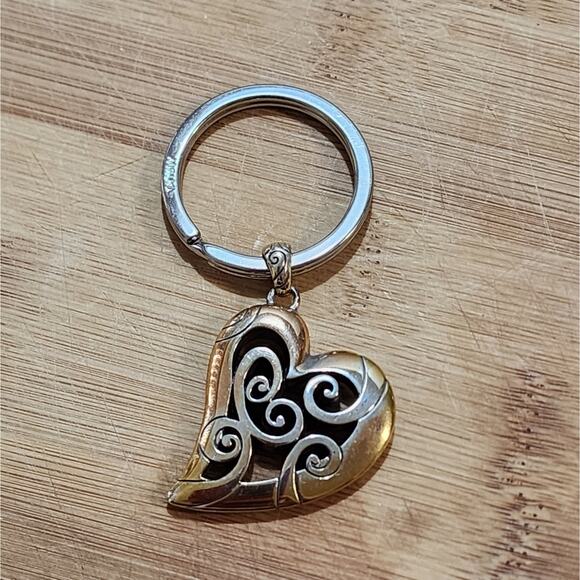 Brighton large‎ vintage heart Keychain - Picture 1 of 5